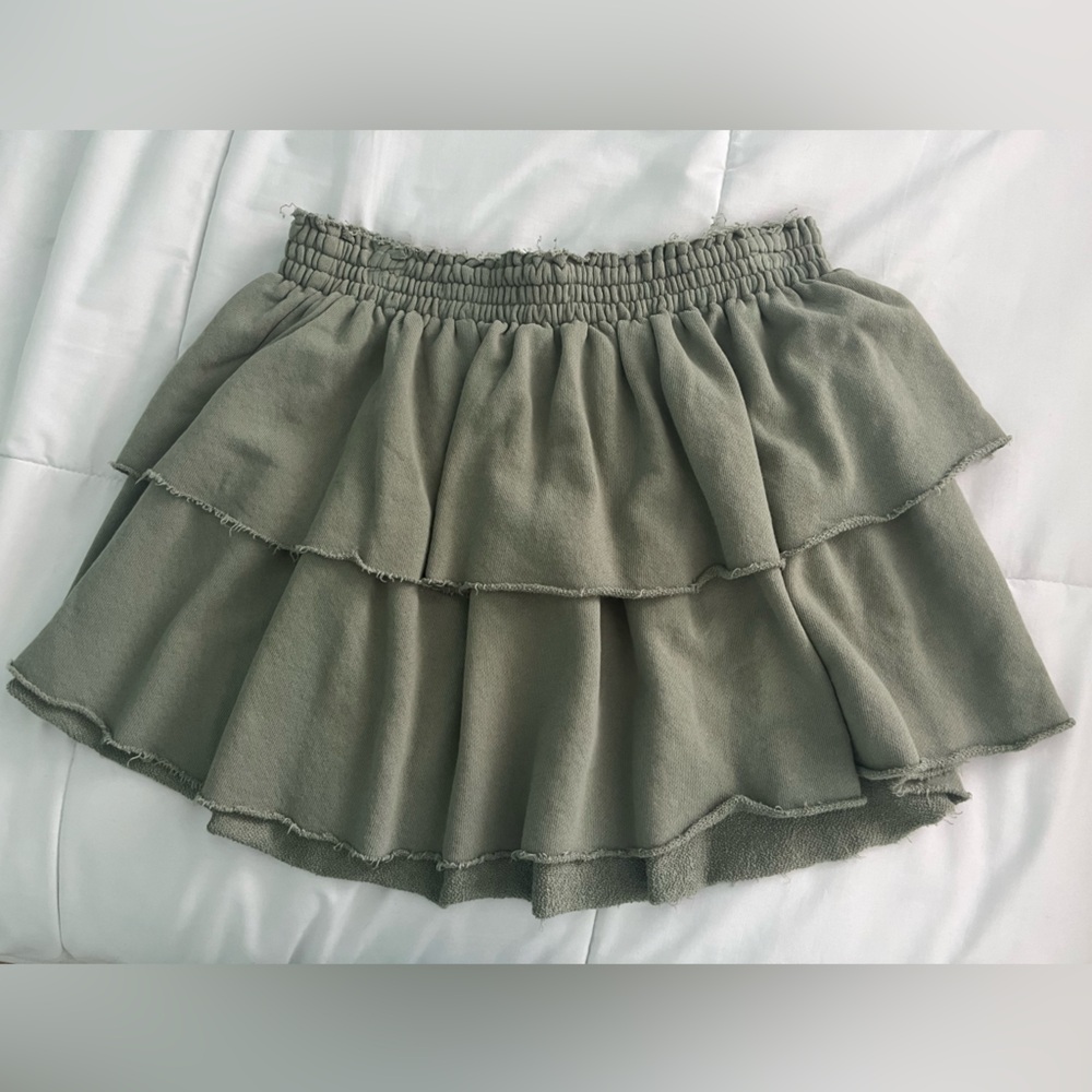 Green skirt